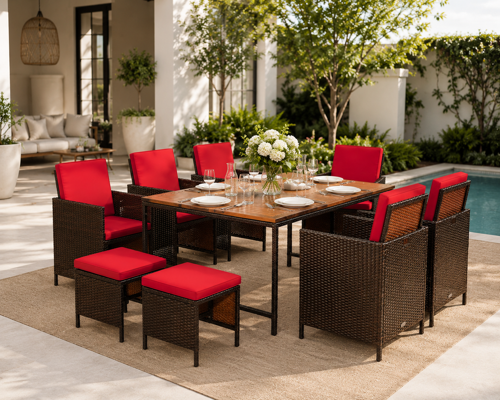 9-Piece Luxury Patio Dining Set