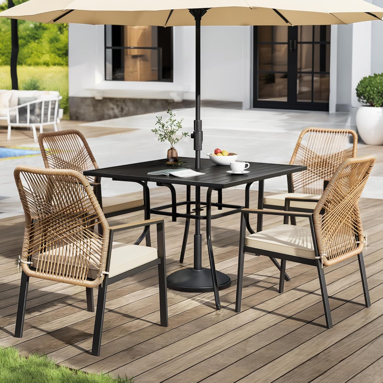 Luxury Outdoor Patio Dining Set – 5 Piece Collection