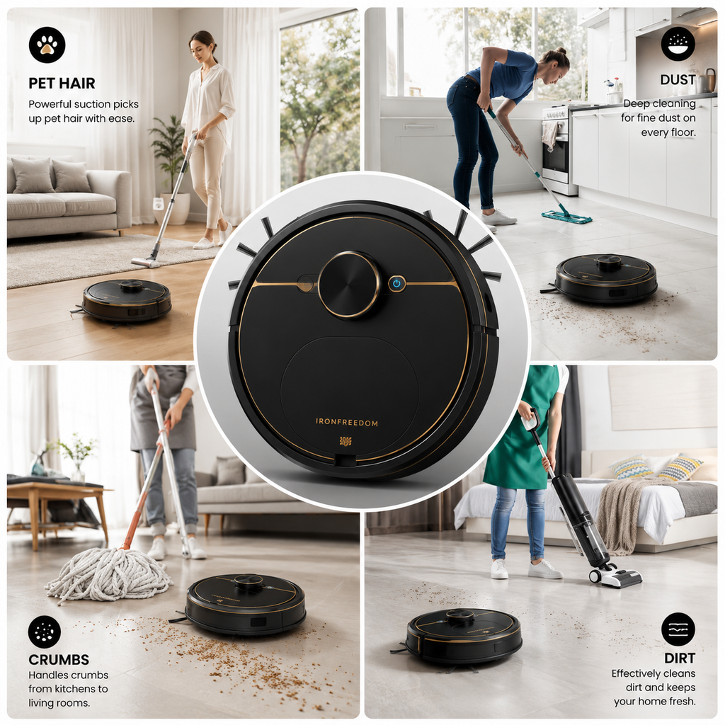 IRONFREEDOM Elite Smart Robot Vacuum