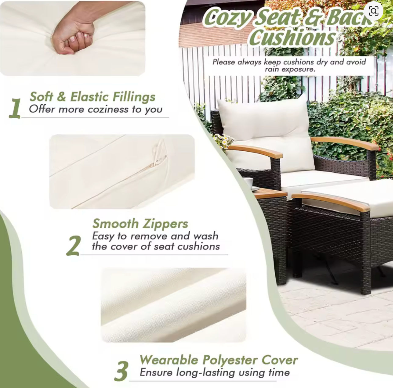 American Luxury  5-Piece Patio Set