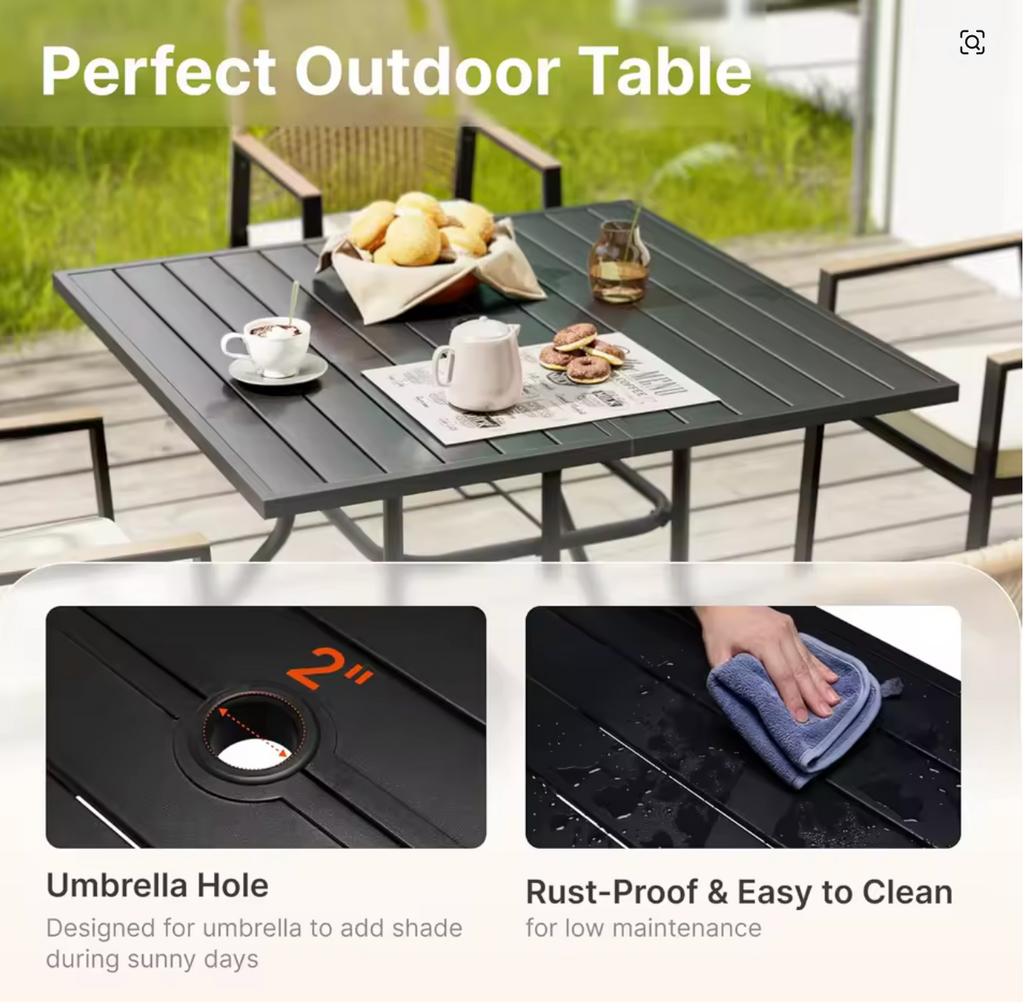 Luxury Outdoor Patio Dining Set – 5 Piece Collection